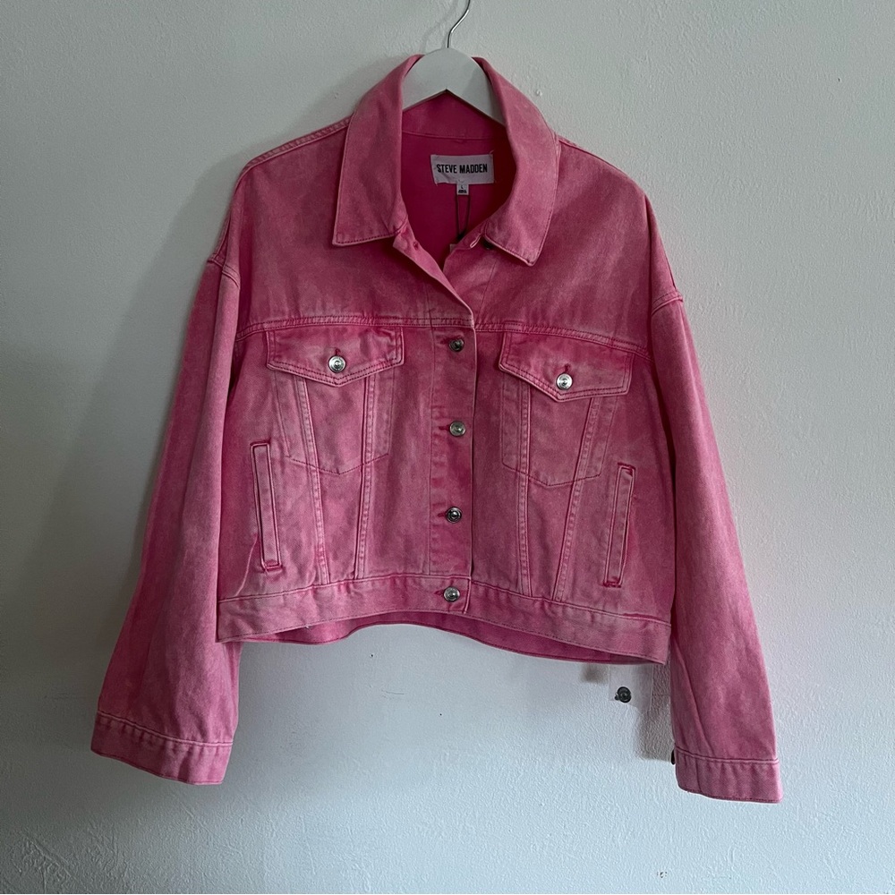 Steve Madden Pink Jean Jacket